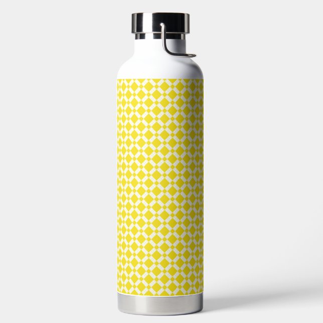Wasserflasche mit Karomuster Trinkflasche (links)