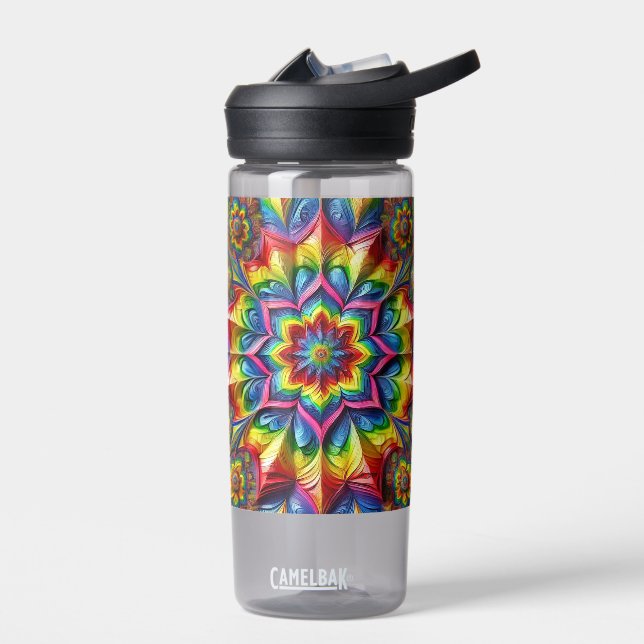 Wasserflasche mit LGBT-Farbgestaltung Trinkflasche (Links)