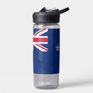 Wasserflasche mit neuseeländischer Flagge Trinkflasche