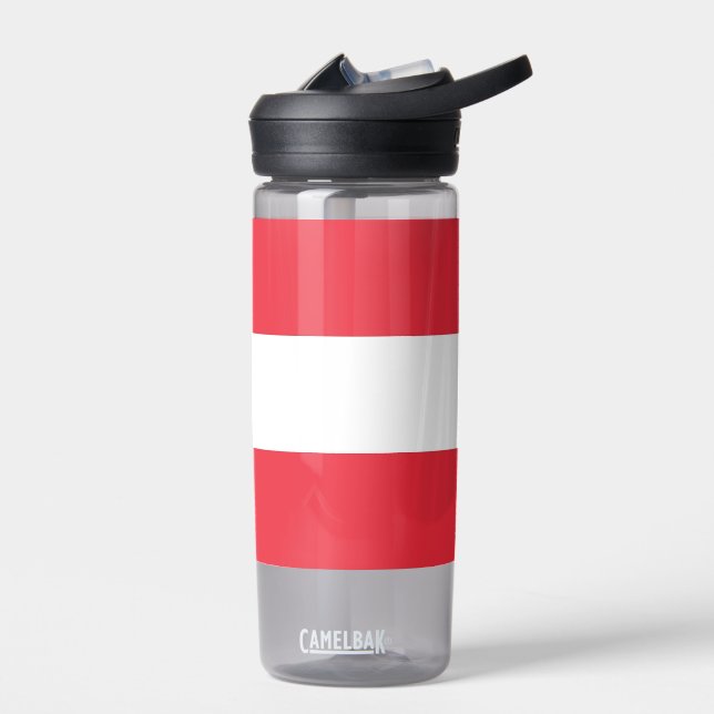Wasserflasche mit österreichischer Flagge Trinkflasche (Links)