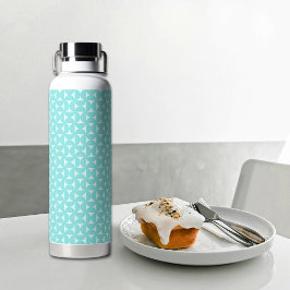 Wasserflasche mit preußischblauem Fliegenmuster Trinkflasche