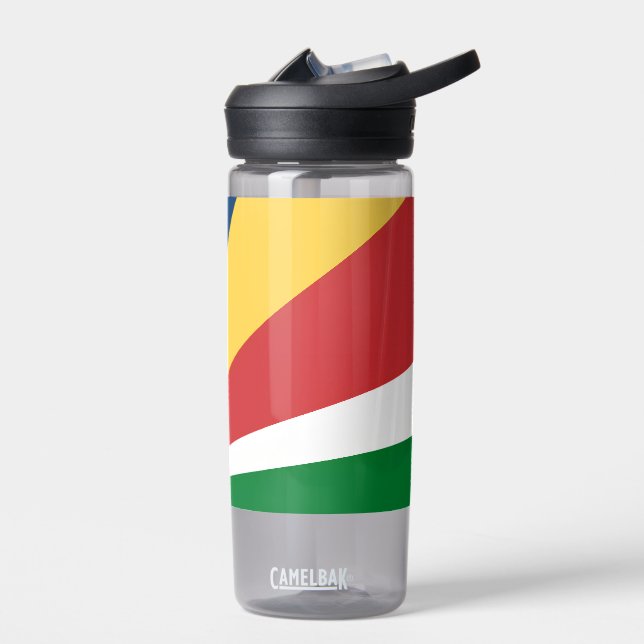 Wasserflasche mit Seychelles Colour Design Trinkflasche (Links)