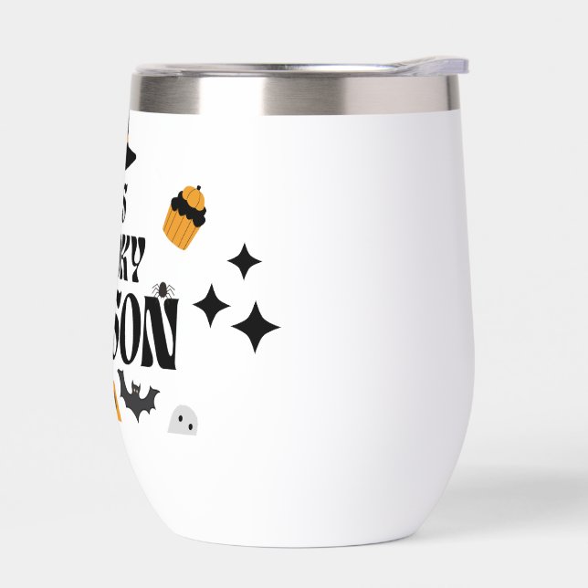 Wasserflasche mit Spooky Season (Links)