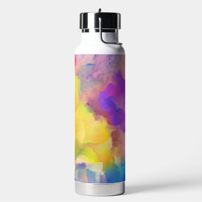 Wasserflasche mit Strohhalm Trinkflasche (Links)