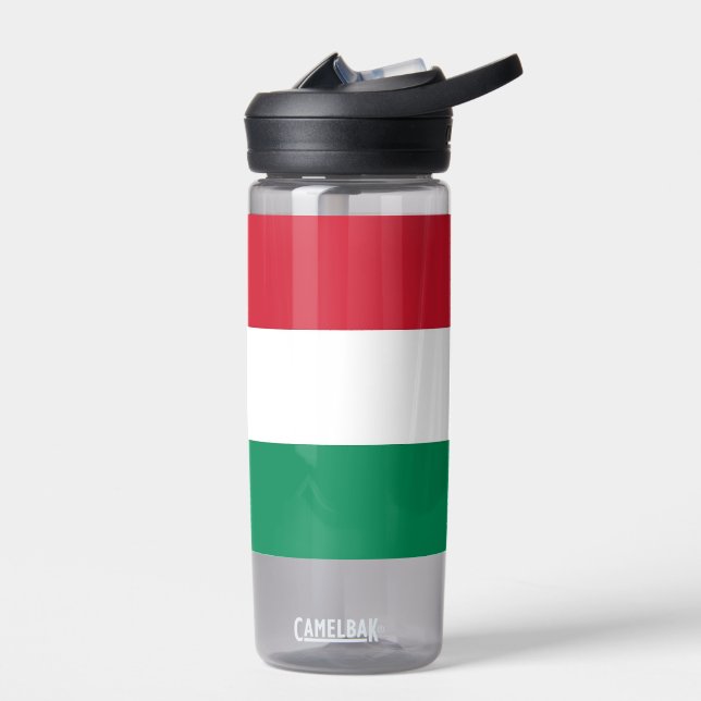 Wasserflasche mit ungarischer Flagge Trinkflasche (Links)
