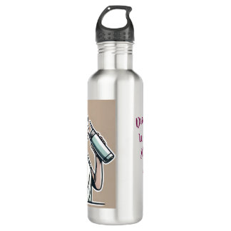 Wasserflasche mit Zitat Edelstahlflasche