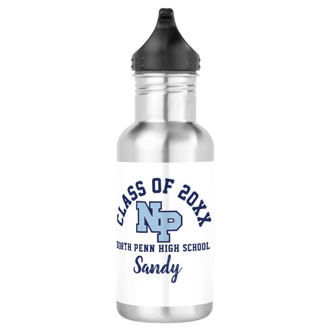 Wasserflasche Nord-Pen High School Logo (Rechts)