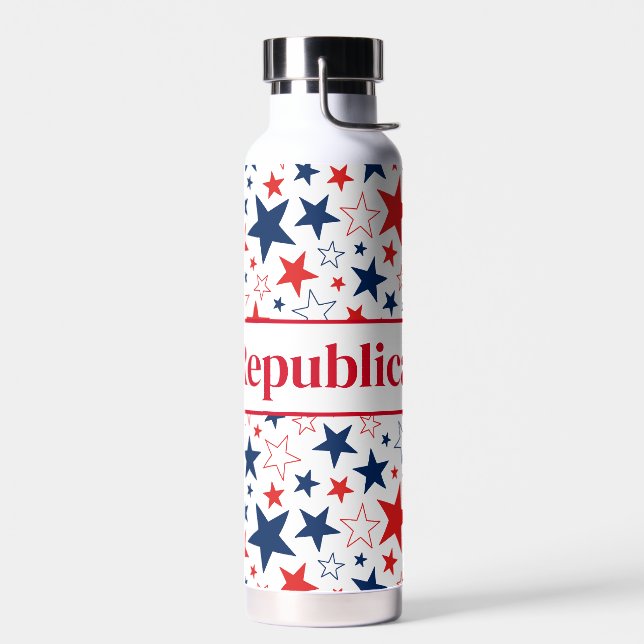 Wasserflasche Patriotische Sterne Republikanisch Trinkflasche (Links)