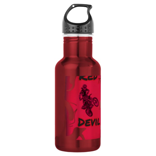 Wasserflasche Roter Teufel (Vorderseite)