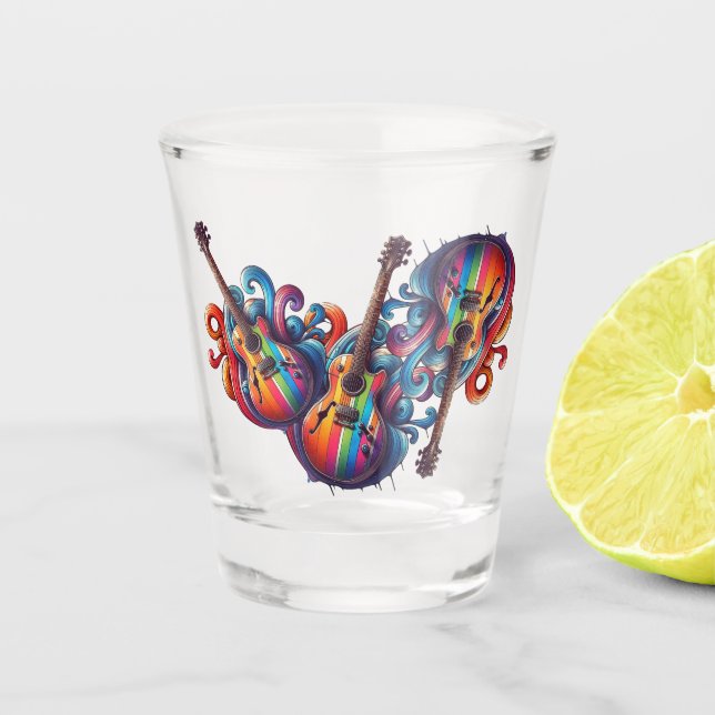 Wasserflasche Schnapsglas (Vorderseite)