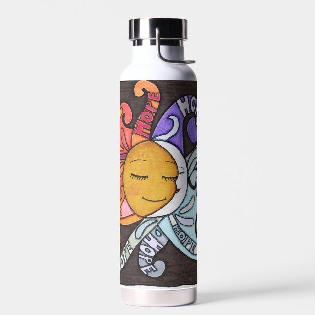 Wasserflasche 'Strahlen der Hoffnung' Trinkflasche (Links)