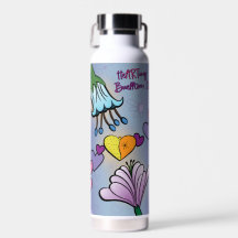 Wasserflasche - theARTing Blume - Buellton.Art