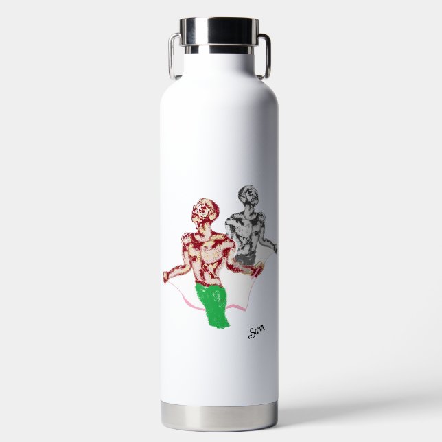 Wasserflasche: Zug zum Abnehmen Trinkflasche (Vorderseite)