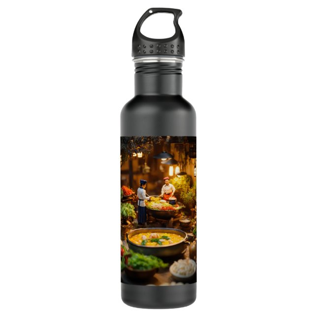 Wasserflasche, Zuhause Edelstahlflasche (Vorderseite)