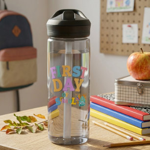 Wasserflasche zum ersten Schultag mit Namen Trinkflasche