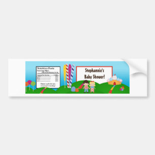 Wasserflaschen-Etikett Candy Land Eis Lutscher Autoaufkleber