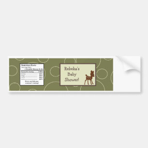 Wasserflaschen-Etikett Forrest Animal Owl Cereuse  Autoaufkleber