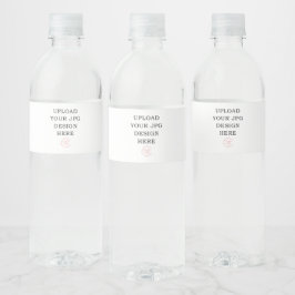 Wasserflaschen-Etikett - Ihr eigenes Design hochla