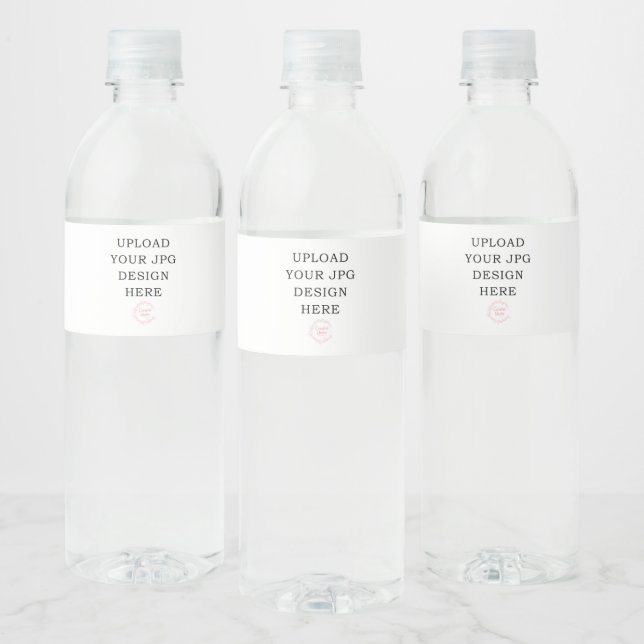 Wasserflaschen-Etikett - Ihr eigenes Design hochla (Flaschen)