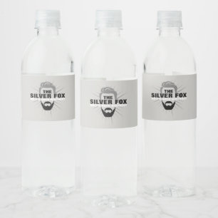 Wasserflaschen-Etiketten zum Geburtstag von Männer