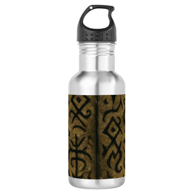 Wasserflaschen für alte Runen Edelstahlflasche (Vorderseite)
