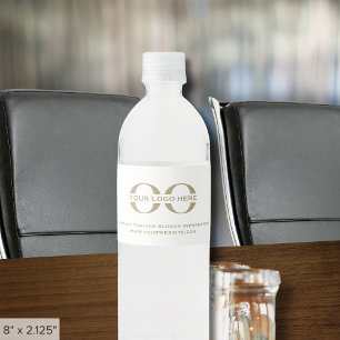 Wasserflaschen-Labels mit Firmenlogo