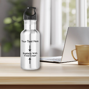 Wasserflaschen mit Geschäftslogo Edelstahlflasche