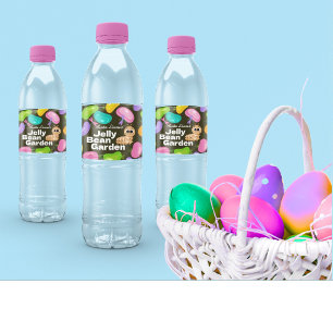 Wasserflaschenetiketten Oster-Jelly-Bean-Gartenpar
