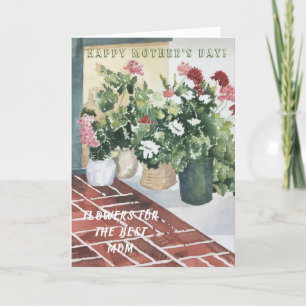 WASSERFLORALFLORAL BEST MUTTER'S DAY KARTE