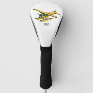 Wasserflugzeug-Cartoon-Illustration Golf Headcover