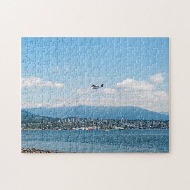 Wasserflugzeug-Start über die Bucht von Vancouver (Horizontal)