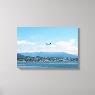 Wasserflugzeug-Start über die Bucht von Vancouver Leinwanddruck