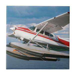 Wasserflugzeug startet, Victoriafälle, Simbabwe Fliese