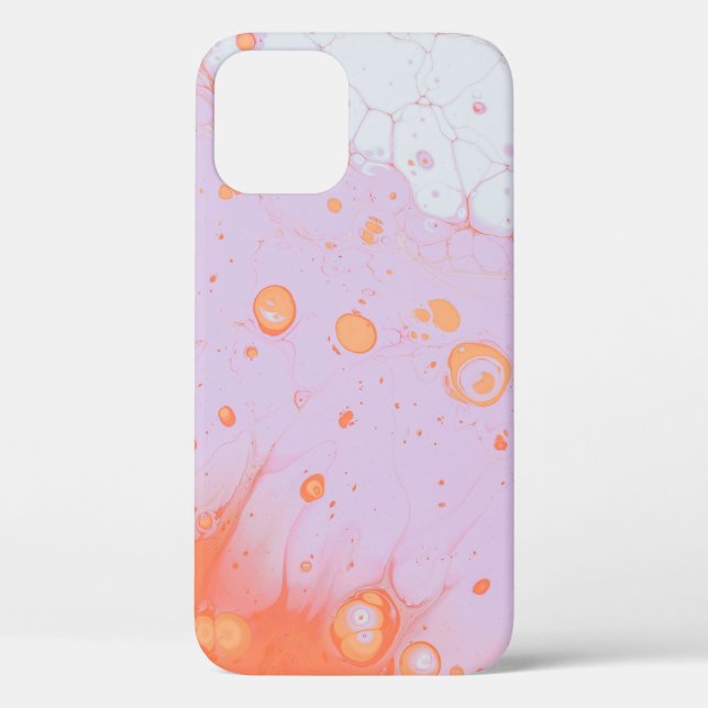 WASSERFLÜSSE AUF ROTER OBERFLÄCHE Case-Mate iPhone HÜLLE (Rückseite)