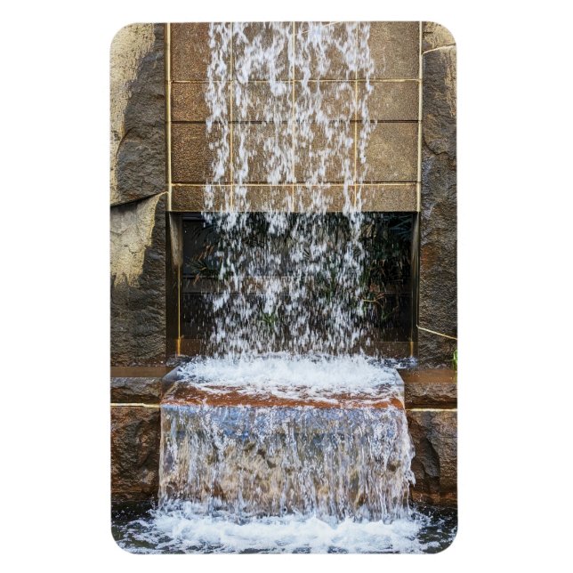 Wasserfontäne Foto Magnet (Vertikal)