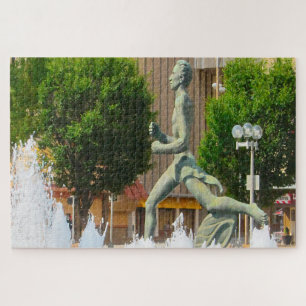 Wasserfontäne Olympialäufer Saint Louis