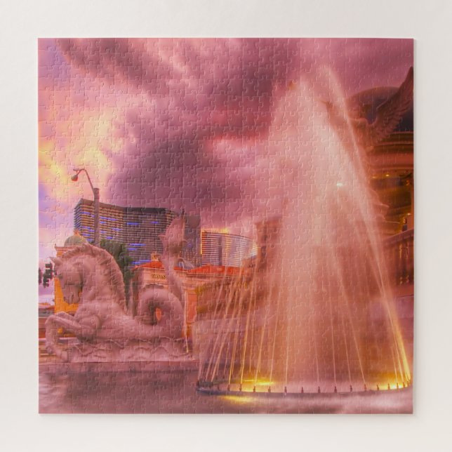 Wasserfontänen in Las Vegas (Vertikal)