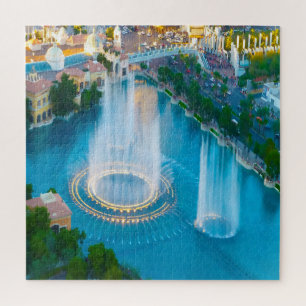 Wasserfontänen in Las Vegas Puzzle
