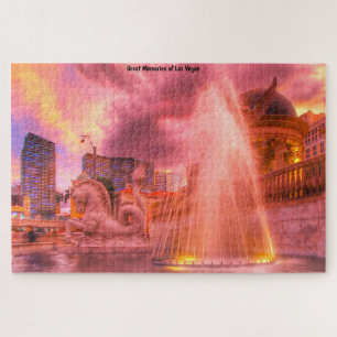 Wasserfontänen in Las Vegas Puzzle