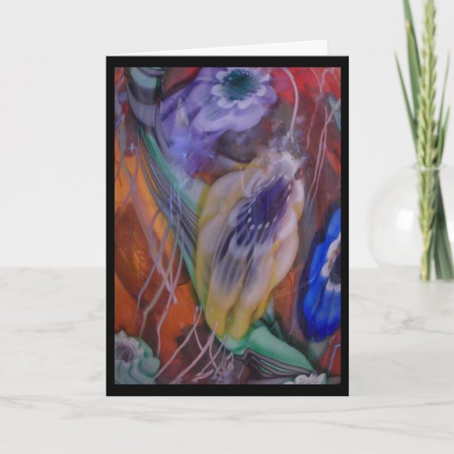 Wasserfreie Blume Osterzeit Feiertagskarte (Vorderseite)