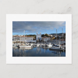 Wasserfront: Angra do Heroismo, Terceira, Azoren Postkarte