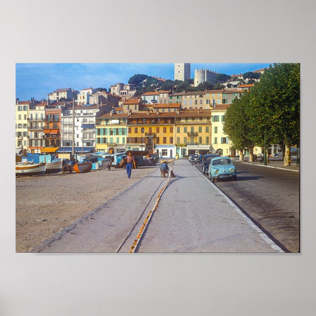 Wasserfront in Cannes Frankreich 1959 Poster (Vorne)