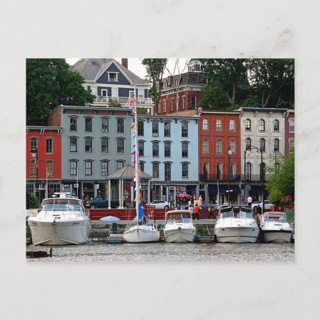 Wasserfront Postkarte (Vorderseite)