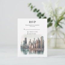 Wasserfront-Stadtbild Chicago Hochzeit