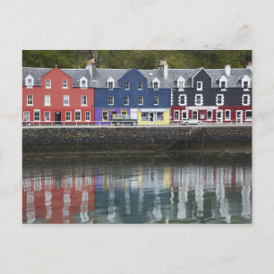 Wasserfront, Tobermory, Isle of Mull, Schottland, Postkarte