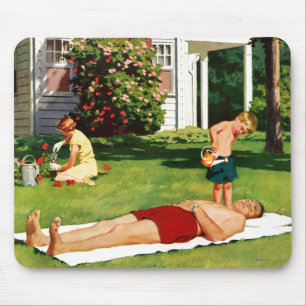 Wassergebender Vater Mousepad