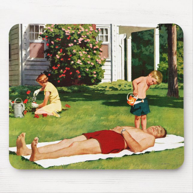 Wassergebender Vater Mousepad (Vorne)