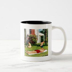 Wassergebender Vater Zweifarbige Tasse