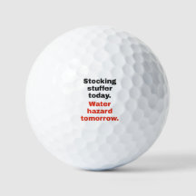 Wassergefahr Morgen: Lustige Golfbälle