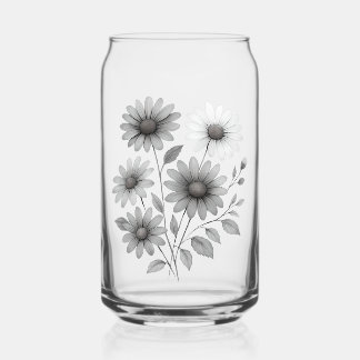Wassergläser, Trinkbehälter, dunkles Design Dosenglas